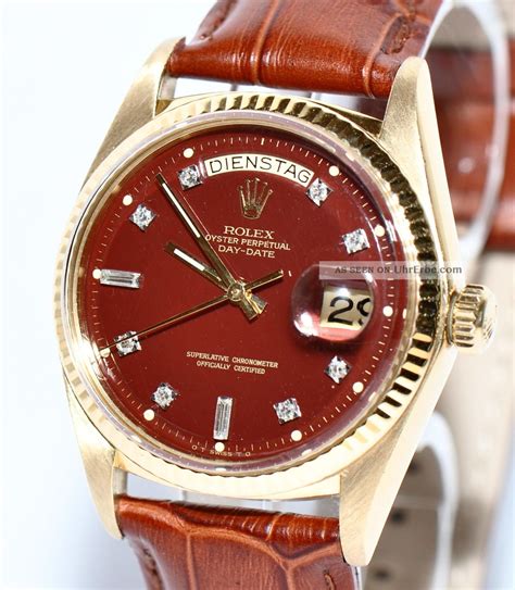 rolex day date gold lederarmband|rolex day date dial.